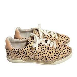 ShuShop Maddox Leopard Calf Hair Sneaker Size 10